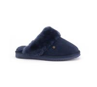 Warmbat Hausschuhe Pantoffel Flurry Suede mit Merino Schaffell navy Damen, Größe Euro (US) 39 (7,5)