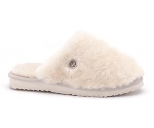 Warmbat Hausschuhe Pantoffel Mungo Fur mit Merino Schaffell blush beige Damen, Größe Euro (US) 39 (7,5)
