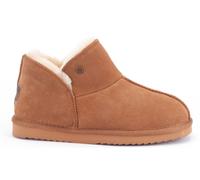 Warmbat Hausschuhe Pantoffel Willow Suede mit Merino Schaffell cognacbraun Damen, Größe Euro (US) 40 (8)