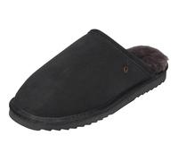 Warmbat Lammfell Hausschuhe Classic Suede Charcoal, Größe:48 EU