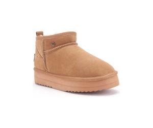 Warmbat Leder-Boots "Durack" in Hellbraun - Größe 40 | Damen Stiefel