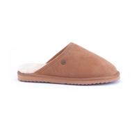 Warmbat Pantoffel Classic Suede mit Merino Schaffell cognacbraun Hausschuhe, Größe Euro (US) 43 (9,5)