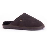 Warmbat Pantoffel Classic Suede mit Merino Schaffell schokoladenbraun Hausschuhe, Größe Euro (US) 45 (11)