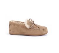 Warmbat Pantoffel Koala Suede mit Merino Schaffell camel Hausschuhe Damen, Größe Euro (US) 37 (5,5)
