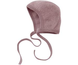 Warme Fleece Babymütze in rosenholz 50/56