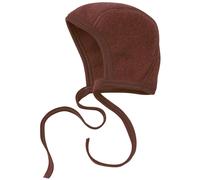 Warme Fleece Babymütze zimt-braun 62/68