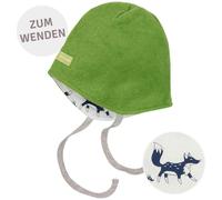 Warme Fleece Wendemütze grün 98