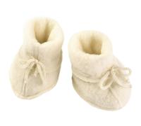 Warme Fleeceschuhe Schurwolle natur 62/68