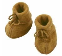 Warme Fleeceschuhe Schurwolle safran 50/56