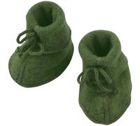Warme Fleeceschuhe Schurwolle schilf-grün 62/68