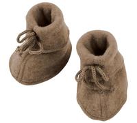 Warme Fleeceschuhe Schurwolle walnuss-braun 50/56