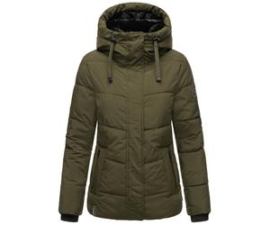 Warme gesteppte Winterjacke mit Kapuze "Sag ja XIV" Dark Olive XXXL