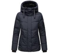 Warme gesteppte Winterjacke mit Kapuze "Sag ja XIV" Navy M