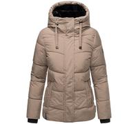 Steppjacke NAVAHOO "Sag ja XIV", Damen, Gr. S (36), grau (taupe), Oberstoff: 100% Polyester; Futter: 100% Polyester; Wattierung: 100% Polyester; Ärmelfutter: 100% Polyester, figurumspielend hüftbedeck