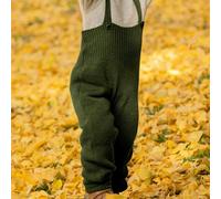 Disana Baby Hose mit Trägern Bio-Merinowolle oliv Gr. 86/92