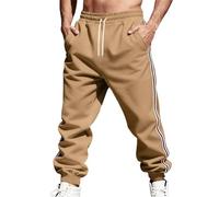 Warme Jogginghose Herren,Winterliche WäRmende Fleece GefüTterte Freizeithose FüR Schwere Outdoor Trainingseinheiten Jogginghose Mit LäSsiger Passform Retro Sporthose