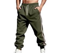 Warme Jogginghose Herren,Winterliche WäRmende Fleece GefüTterte Freizeithose FüR Schwere Outdoor Trainingseinheiten Jogginghose Mit LäSsiger Passform Retro Sporthose