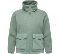Warme Plüschjacke mit hohem Stehkragen "Arctika II" Dusty Green M