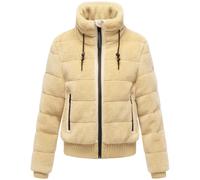 Plüschjacke NAVAHOO "Schneepuder 14", Damen, Gr. M (38), beige, Plüsch, Obermaterial: 100% Polyester; Innenfutter: 100% Polyester; Wattierung: 100% Polyester; Ärmelfutter: 100% Polyester, gerade hüftb