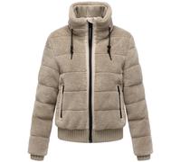 Plüschjacke NAVAHOO "Schneepuder 14", Damen, Gr. XL (42), beige (helltaupe), Plüsch, Obermaterial: 100% Polyester. Innenfutter: 100% Polyester. Wattierung: 100% Polyester. Ärmelfutter: 100% Polyester,