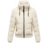 Plüschjacke NAVAHOO "Schneepuder 14", Damen, Gr. XL (42), weiß, Plüsch, Obermaterial: 100% Polyester; Innenfutter: 100% Polyester; Wattierung: 100% Polyester; Ärmelfutter: 100% Polyester, gerade hüftb