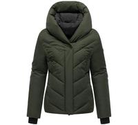 Winterjacke MARIKOO "Nadiraa", Damen, Gr. XL, schwarz olive, Obermaterial: 100% Polyester; Futter: 100% Polyester; Wattierung: 100% Polyester; Ärmelfutter: 100% Polyester, Jacken, 2-in-1 Funktion Hera