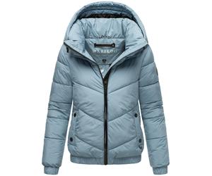 Warme Steppjacke mit Kapuze "Nayanaa XVI" Powder Blue XL