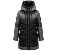 Warme Steppjacke mit Kapuze "Samtkätzchen" Black S