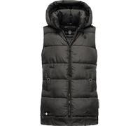 Warme Steppweste mit abnehmbarer Kapuze "Zarinaa" Anthracite XS