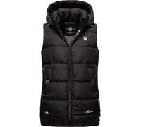 Warme Steppweste mit abnehmbarer Kapuze "Zarinaa" Black L