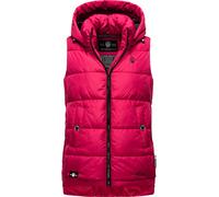 Warme Steppweste mit abnehmbarer Kapuze "Zarinaa" Fuchsia M