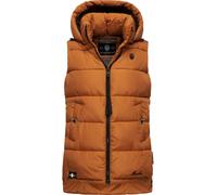 Warme Steppweste mit abnehmbarer Kapuze "Zarinaa" Rusty Cinnamon XL