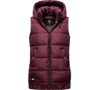 Warme Steppweste mit abnehmbarer Kapuze "Zarinaa" Wine M