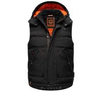 Warme Steppweste mit Kapuze "Egoor" Black XL