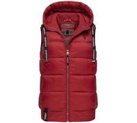 Warme Steppweste mit Kapuze "Kassidy" Blood Red XXXL