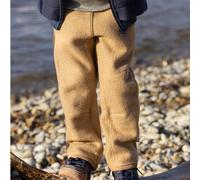 Warme Walkhose Wolle karamell 110/116