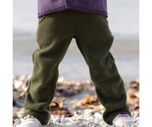 Warme Walkhose Wolle oliv 122/128
