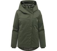 Warme Winter Jacke mit "Pavleen Short Y" Dark Olive XS