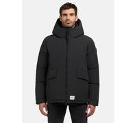 Warme Winterjacke kurz mit Kapuze, gesteppten Ärmeln und hohem Kragen "Gero-YM" Obrage Grey XL