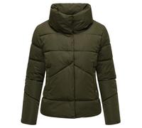 Winterjacke MARIKOO "Jalliaa", Damen, Gr. S, grün (schwarz olive), Obermaterial: 100% Polyester. Innenseite: 100% Polyester, Jacken Winterjacke, mit schönem Steppdesign (95781964-S) schwarz olive