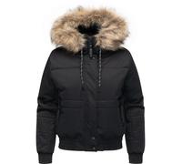 Winterjacke RAGWEAR "Deluxia YOUMODO", Damen, Gr. XL (42), schwarz, Obermaterial: 100% Polyester; Innenfutter: 100% Polyester; Wattierung: 100% Polyester, gerade hüftlang, hoch geschlossener Ausschnit