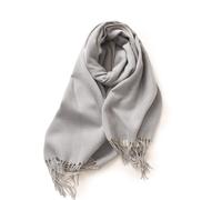 Warmer Herbstschal für Damen, einfarbiger Baumwollschal mit Quasten/Fransen, einfarbig karierter Pashmina-Schal XL, multifunktional