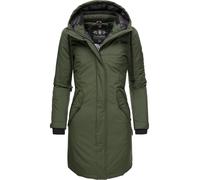 Warmer Kurzmantel mit Kapuze "Letiziaa" Grün L