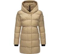 Warmer Kurzmantel mit Kapuze "Niara" Taupe 6XL