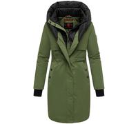 Warmer Kurzmantel mit Kapuze "Snowelf" Pine Olive S