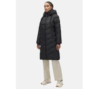 Warmer Steppmantel mit abnehmbarer Kapuze "Sahnekatzii XIV-1" Black S