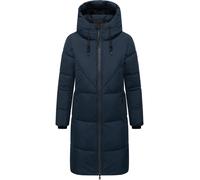 Warmer Steppmantel mit Fleece-gefüttertem Kragen "Kältekuschel XIV" Navy 4XL