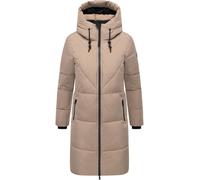 Warmer Steppmantel mit Fleece-gefüttertem Kragen "Kältekuschel XIV" Taupe Grey L