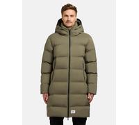 Warmer Steppmantel mit Kapuze "Caius2-YM" Light Moss Green L