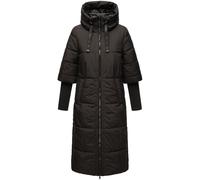 Steppmantel NAVAHOO "Ciao Miau XIV", Damen, Gr. XXXL(46), schwarz, Oberstoff: 100% Polyester, Futter: 100% Polyester, Wattierung: 100% Polyester, Ärmelfutter: 100% Polyester, oversize ca. Mitte Wade,